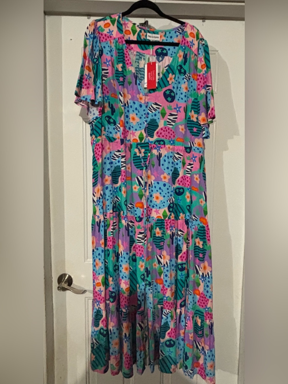 Proud Poppy Colorful Floral Dress - Multicolor-NWT